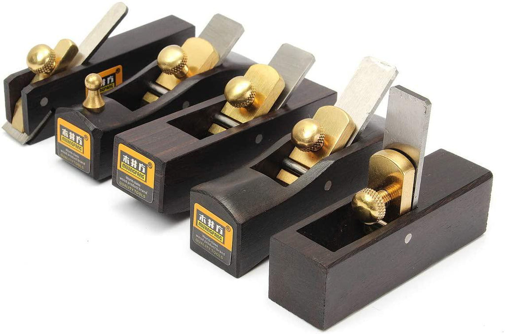 ZHENWOCAI 5 pcs Set DIY Mini Hand Planes Carpentry Carpenter Ebony Joinery WoodworTools New