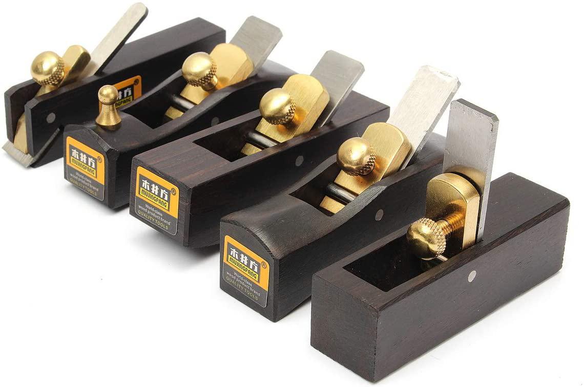 ZHENWOCAI 5 pcs Set DIY Mini Hand Planes Carpentry Carpenter Ebony Joinery WoodworTools New