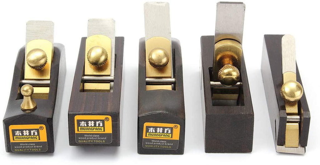 ZHENWOCAI 5 pcs Set DIY Mini Hand Planes Carpentry Carpenter Ebony Joinery WoodworTools New