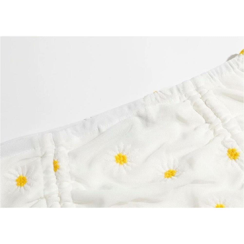 elegant floral embroidery skirt