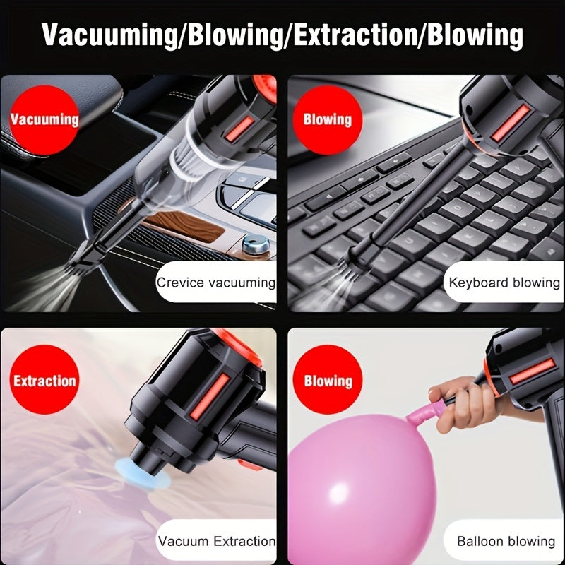 Cordless Vacuum Cleaner, Handheld Rechargeable Car Vacuum Charging Dock, Strong Suction Portable Mini Vacuum, Wet Dry Vacuum Cleaner For Car Home