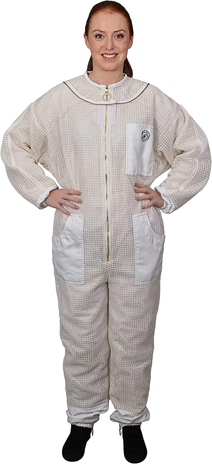 Humble Bee 420 Aero Beekeeping Suit with Round Veil, XXXL, Summer Beige