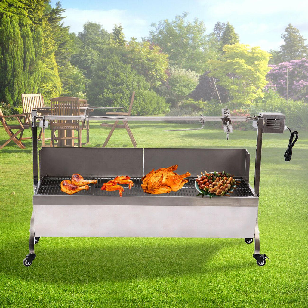 Lar Steel Roaster Rotisserie BBQ CooPig Lamb Chicken BBQ Party