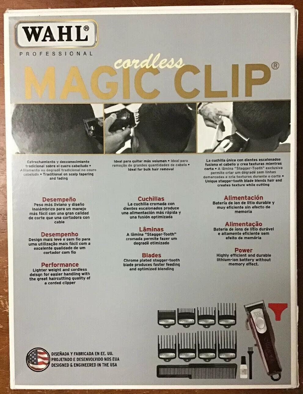 Wahl 5 Star  Clip Cordless Professional Hair Clipper 8591L New