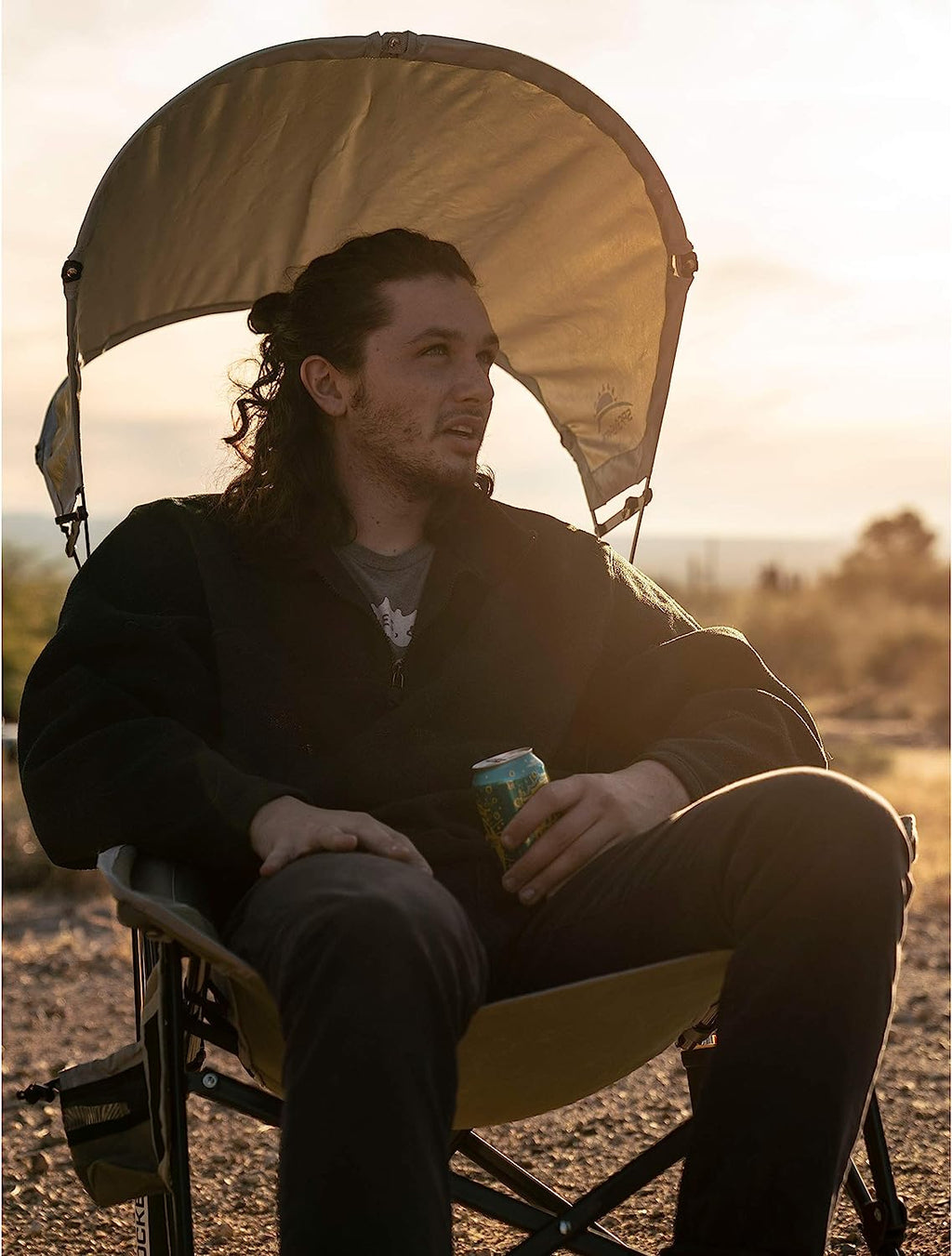 GCI Outdoor GCI Outdoor Pod Rocker with SunShade Rocking Beach Chair