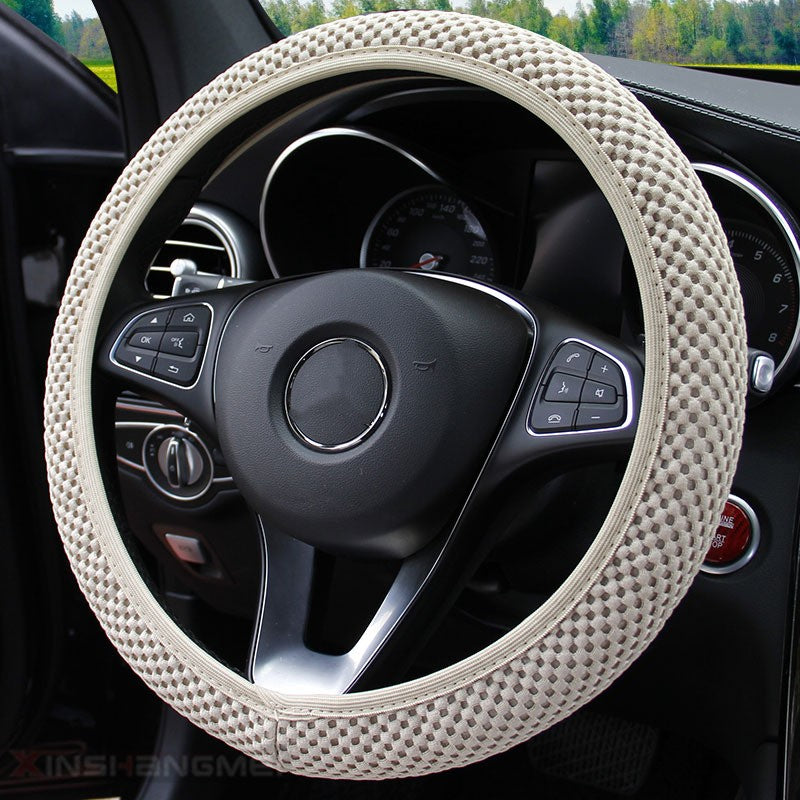 Upgrade Your Ride With A Carbon Fiber Sports Steering Wheel Cover!