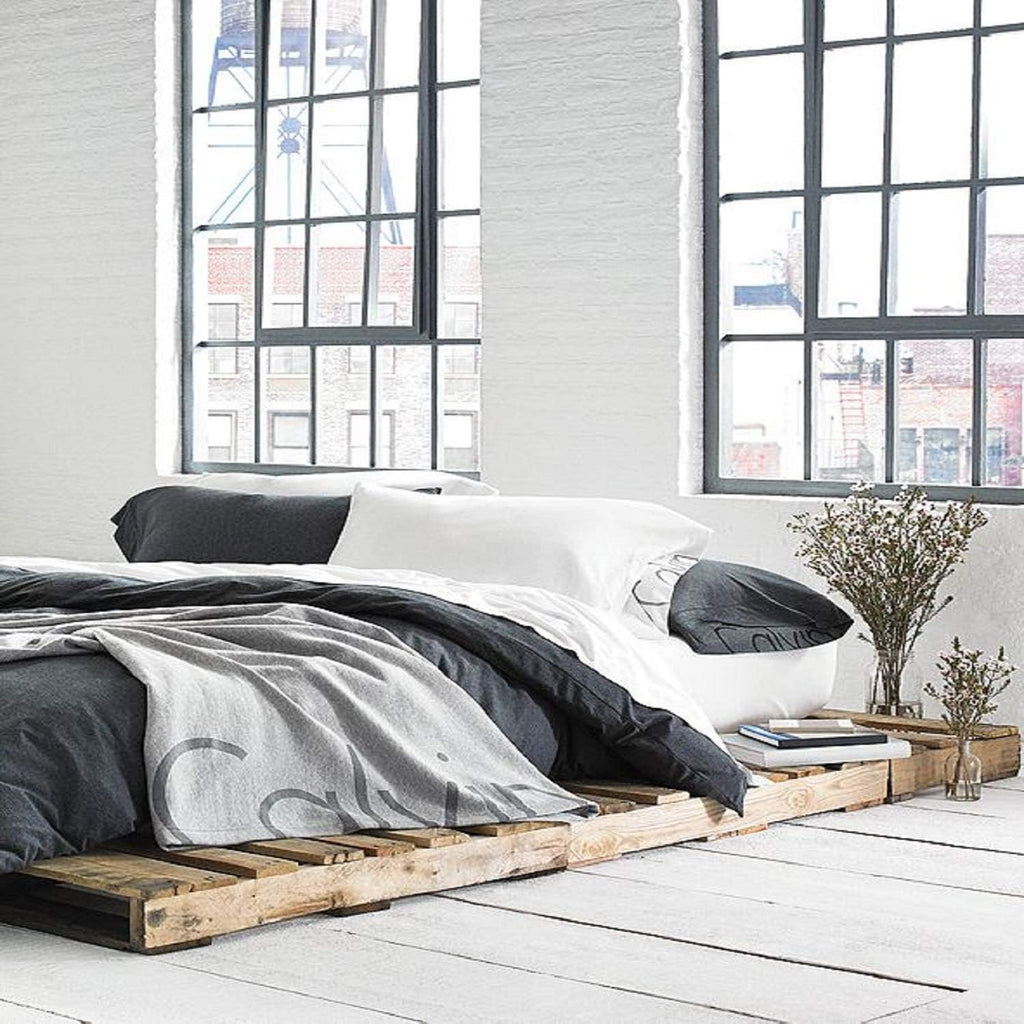 Calvin Klein Modern Cotton Body Solid 1 Piece Duvet Cover, King Size, Cotton Modal 170 GSM (Charcoal)