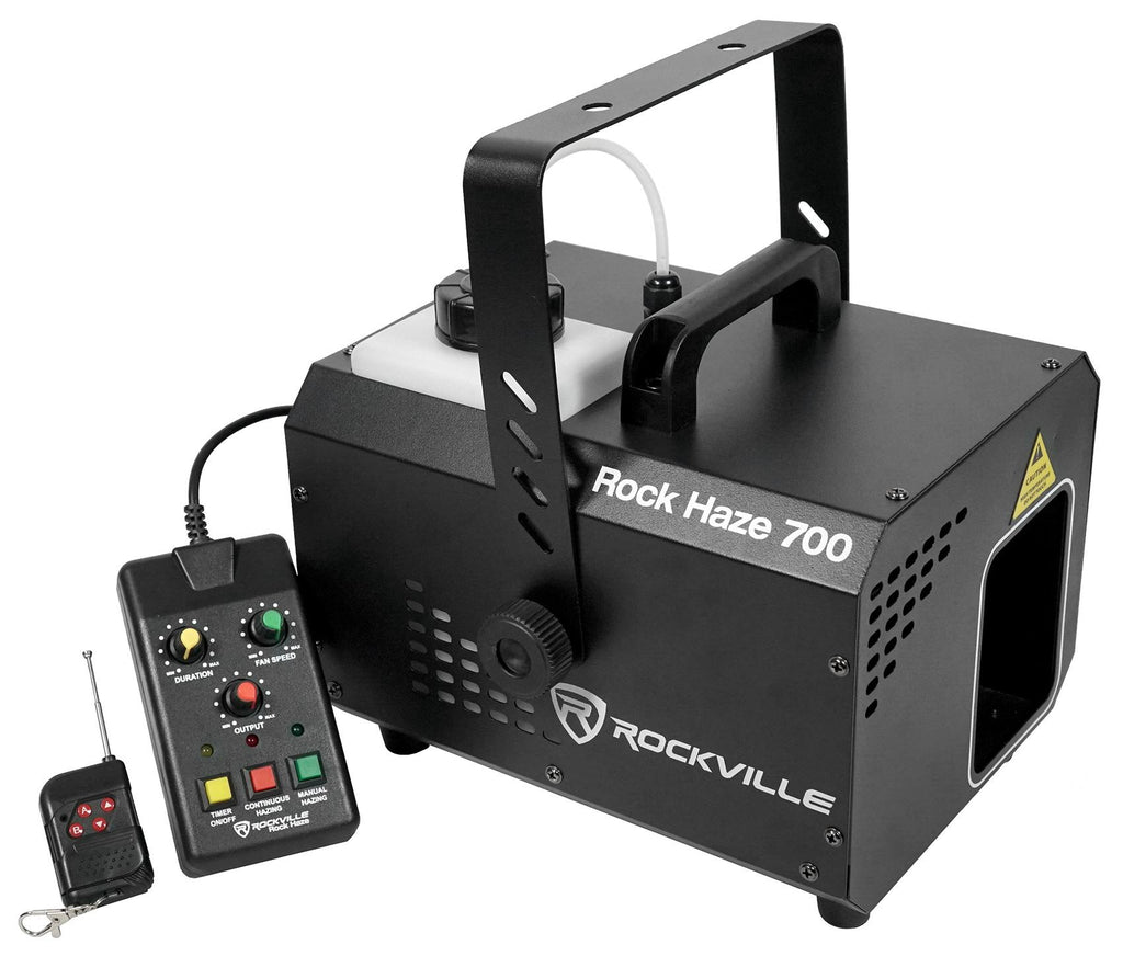 Rockville ROCKHAZE 700 CFM DMX Water Based DJ/Club Haze Machine+(3) Gal Fluid