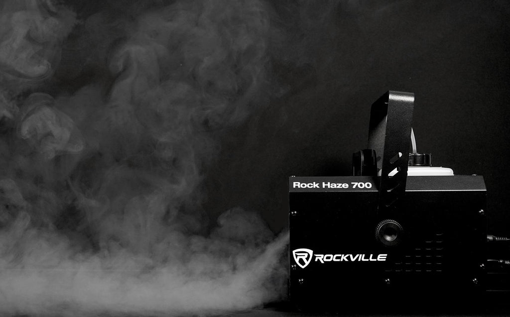 Rockville ROCKHAZE 700 CFM DMX Water Based DJ/Club Haze Machine+(3) Gal Fluid