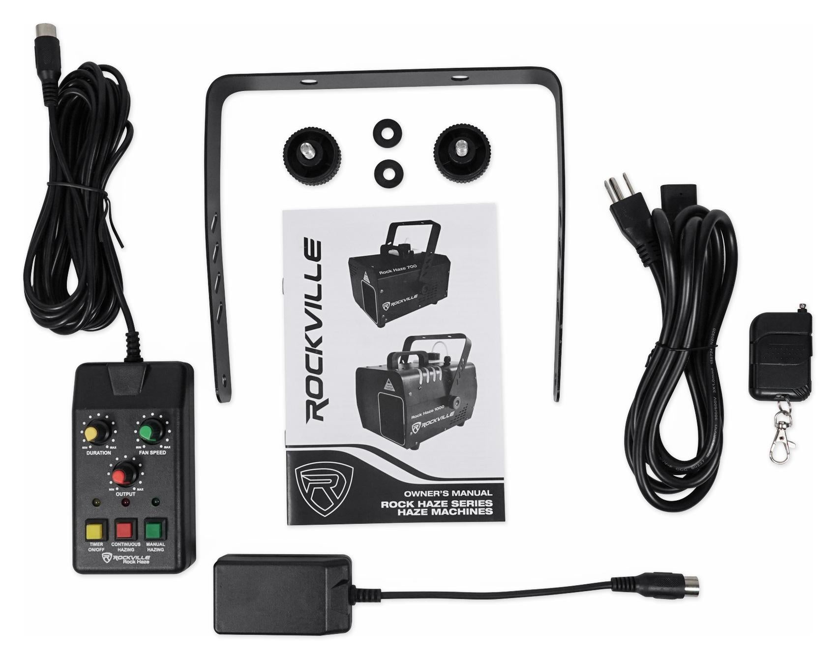 Rockville ROCKHAZE 700 CFM DMX Water Based DJ/Club Haze Machine+(3) Gal Fluid