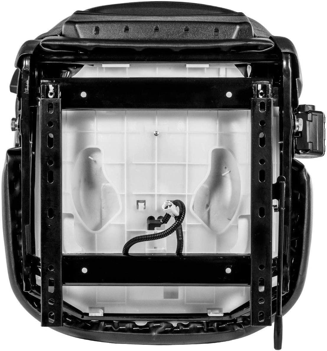 Stark Universal Replacement Forklift Seat w/Retractable Seat Belt Switch for Cat, , Komatsu, Nissan, Yale, Toyota, Hyster w/Curved Back