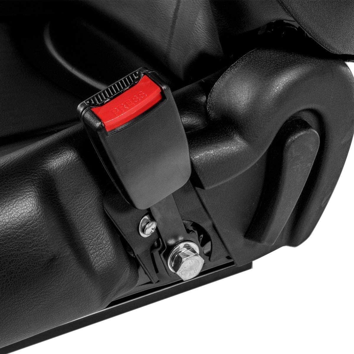 Stark Universal Replacement Forklift Seat w/Retractable Seat Belt Switch for Cat, , Komatsu, Nissan, Yale, Toyota, Hyster w/Curved Back