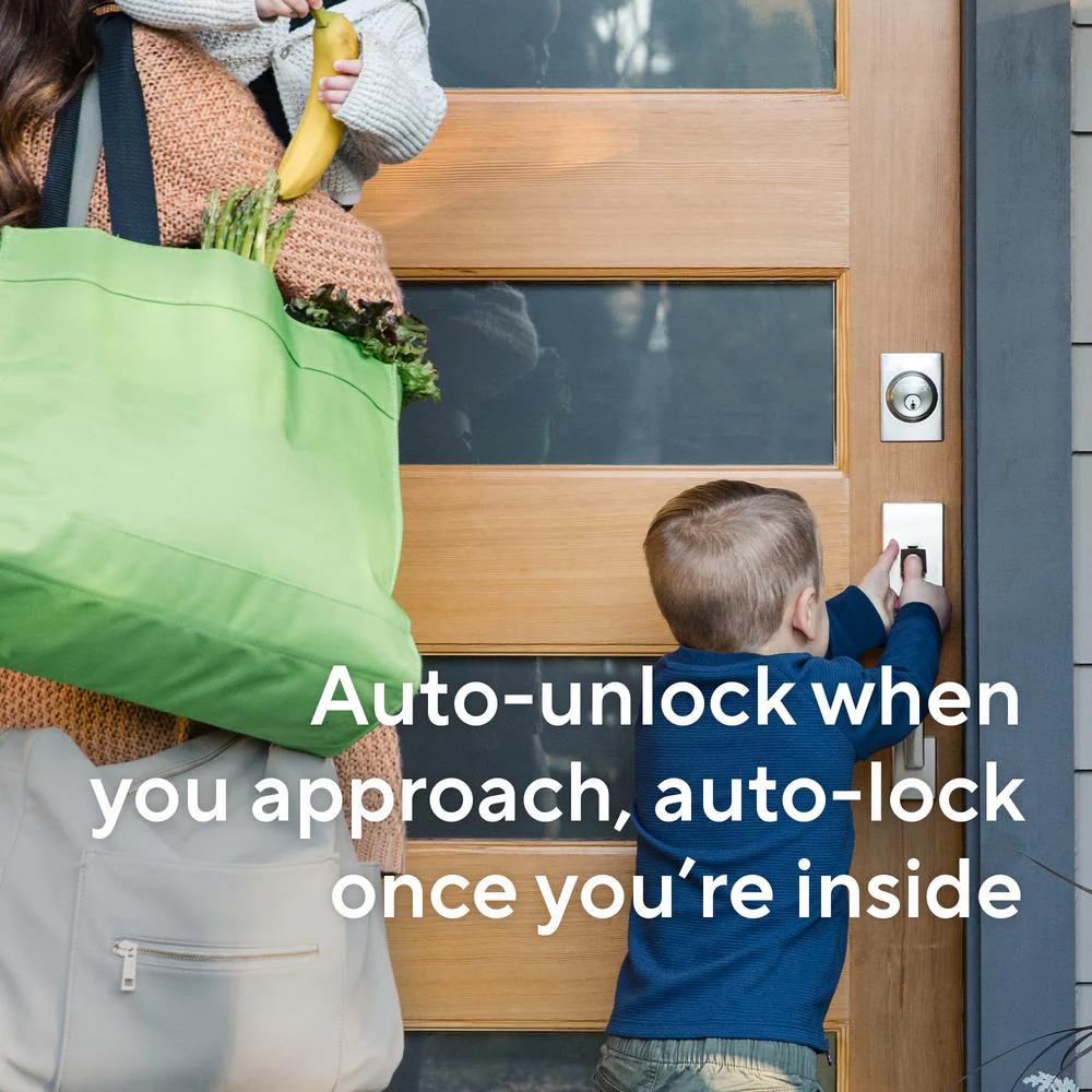 Single Cylinder Deadbolt Smart Lock, WiFi and Bluetooth Enabled Deadbolt, Works with  Alexa