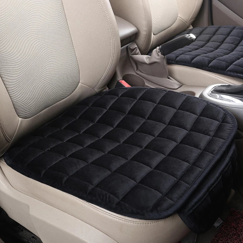 Upgrade Your Car With This Soft And Stylish Plaid Car Seat Cover And Memory Foam Cushion!