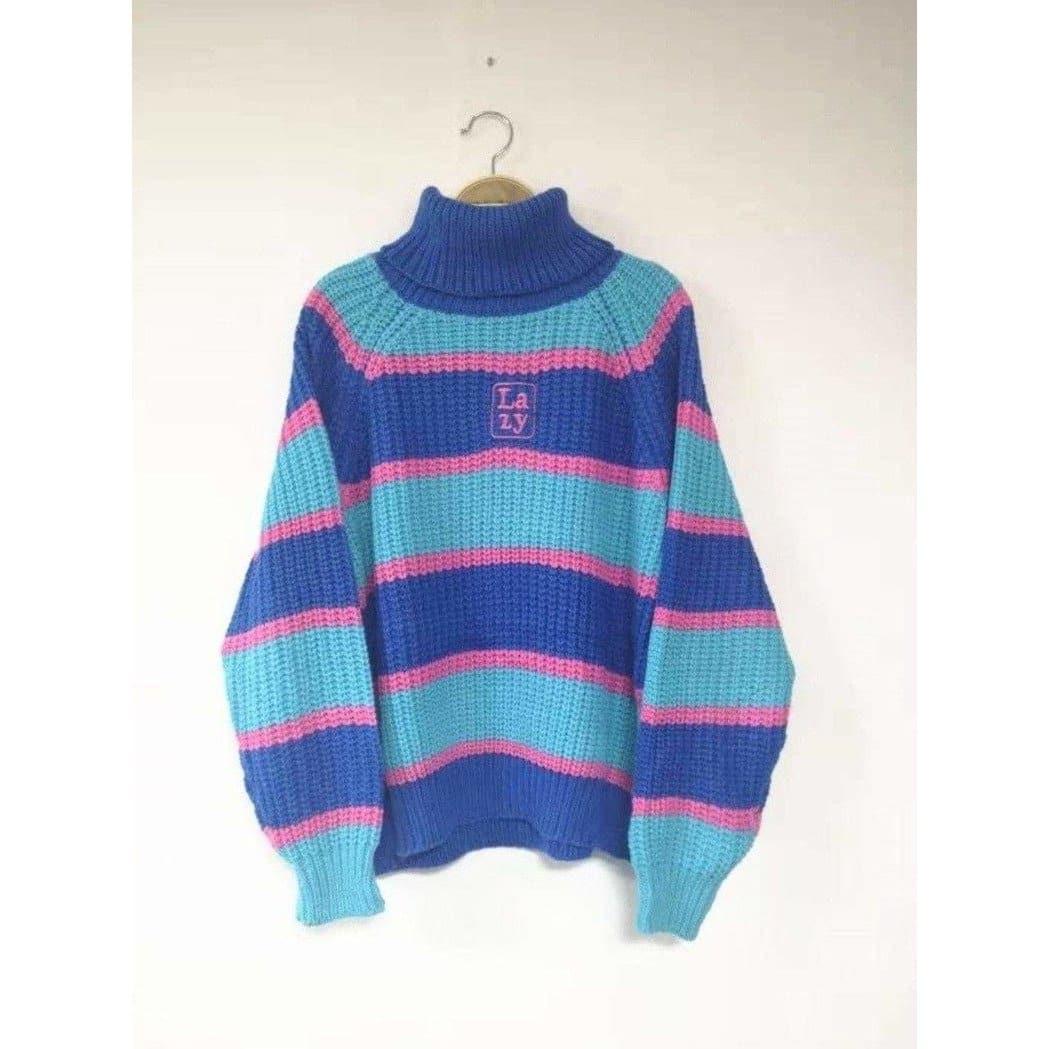 embroidered turtleneck sweater