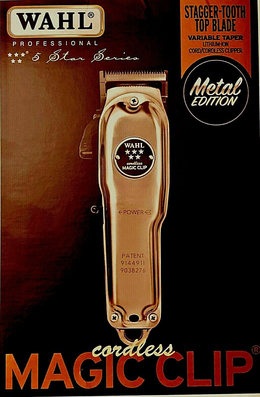 WAHL CORD/CORDLESS  CLIP METAL EDITION 90 MIN RUN TIME # 8509 NEW!