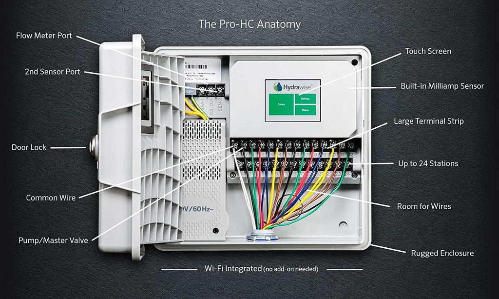 Hunter PRO-HC PHC-600 Residential Outdoor Professional Grade Wi-Fi Controller with Hydrawise Web-Based Software - 6 Station