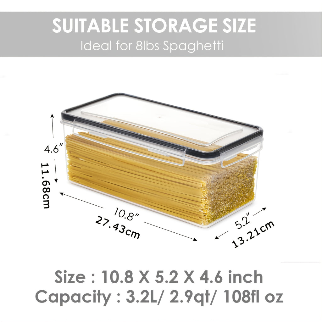Organize Your Kitchen Pantry with These 3.2L Airtight Plastic StoraContainers - BPA &amp; Labeless!