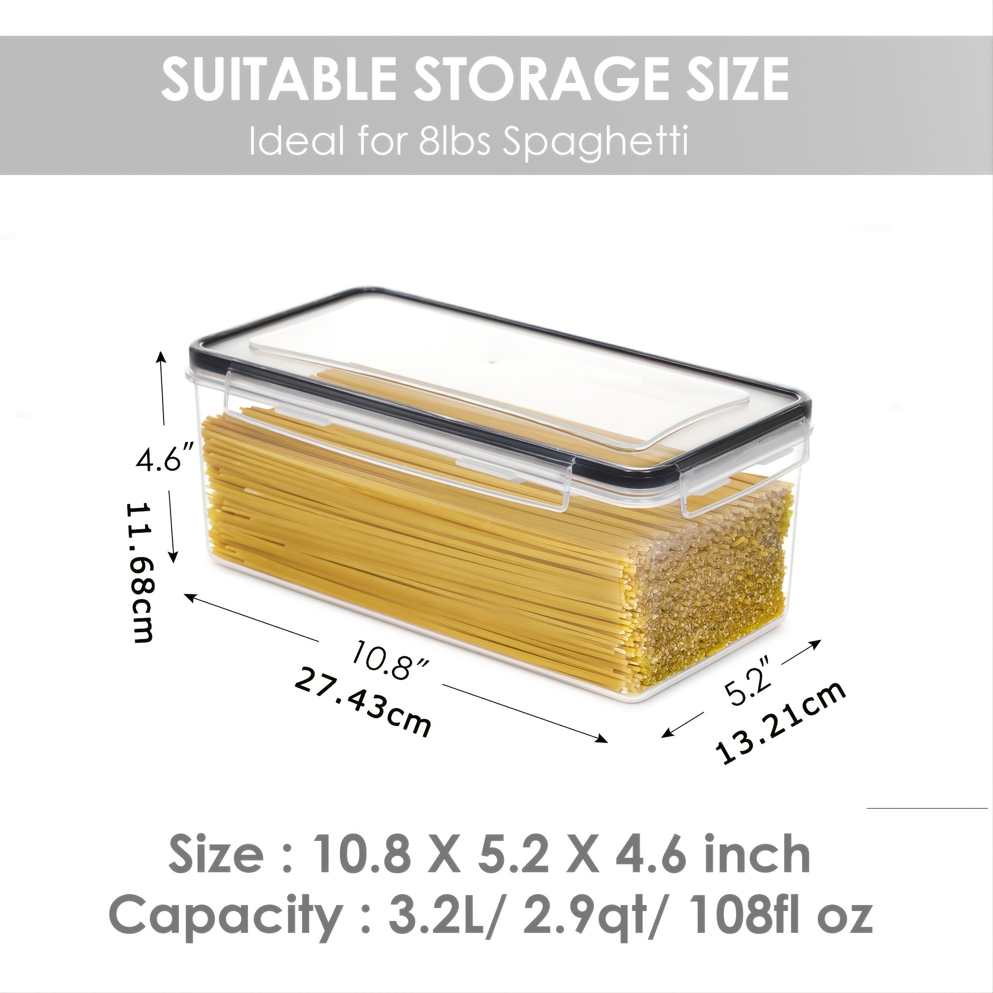 Organize Your Kitchen Pantry with These 3.2L Airtight Plastic StoraContainers - BPA &amp; Labeless!