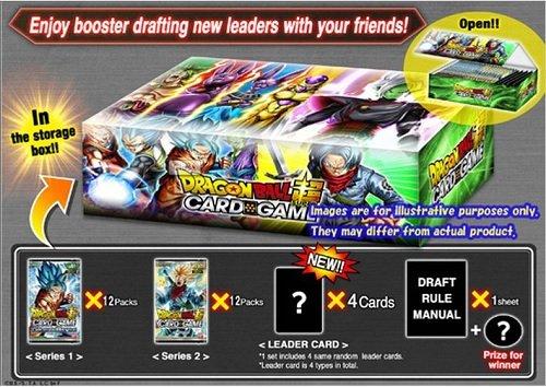 Dragon Ball Z Super Draft 01 Booster Box: 24 packs + 4 leader cards! (Galactic Battle &amp; Union Force Series 2)