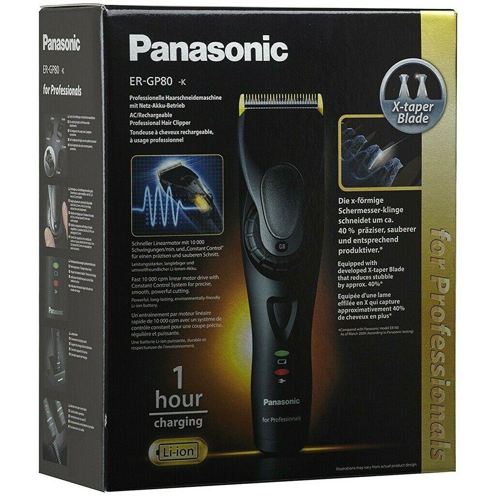 Panasonic ER-GP80 K Waterproof Cordless Hair Clipper X-Tapered Blades