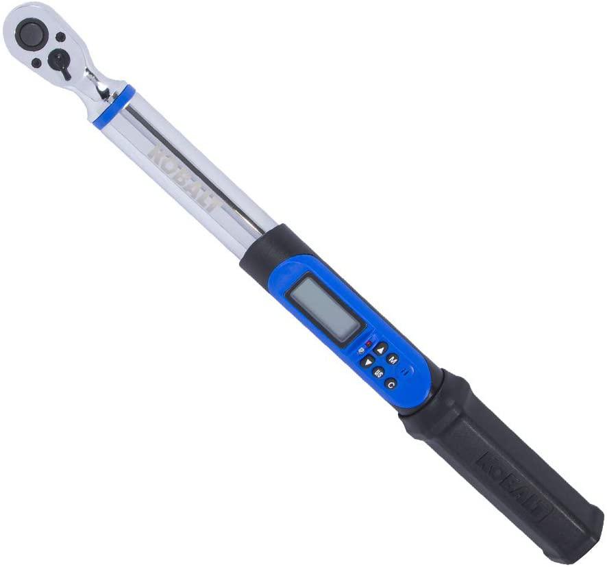 Kobalt 856838 3/8-Inch Drive 5-100 Foot-Pound Programmable Electronic Torque Wrench with Torque-Angle