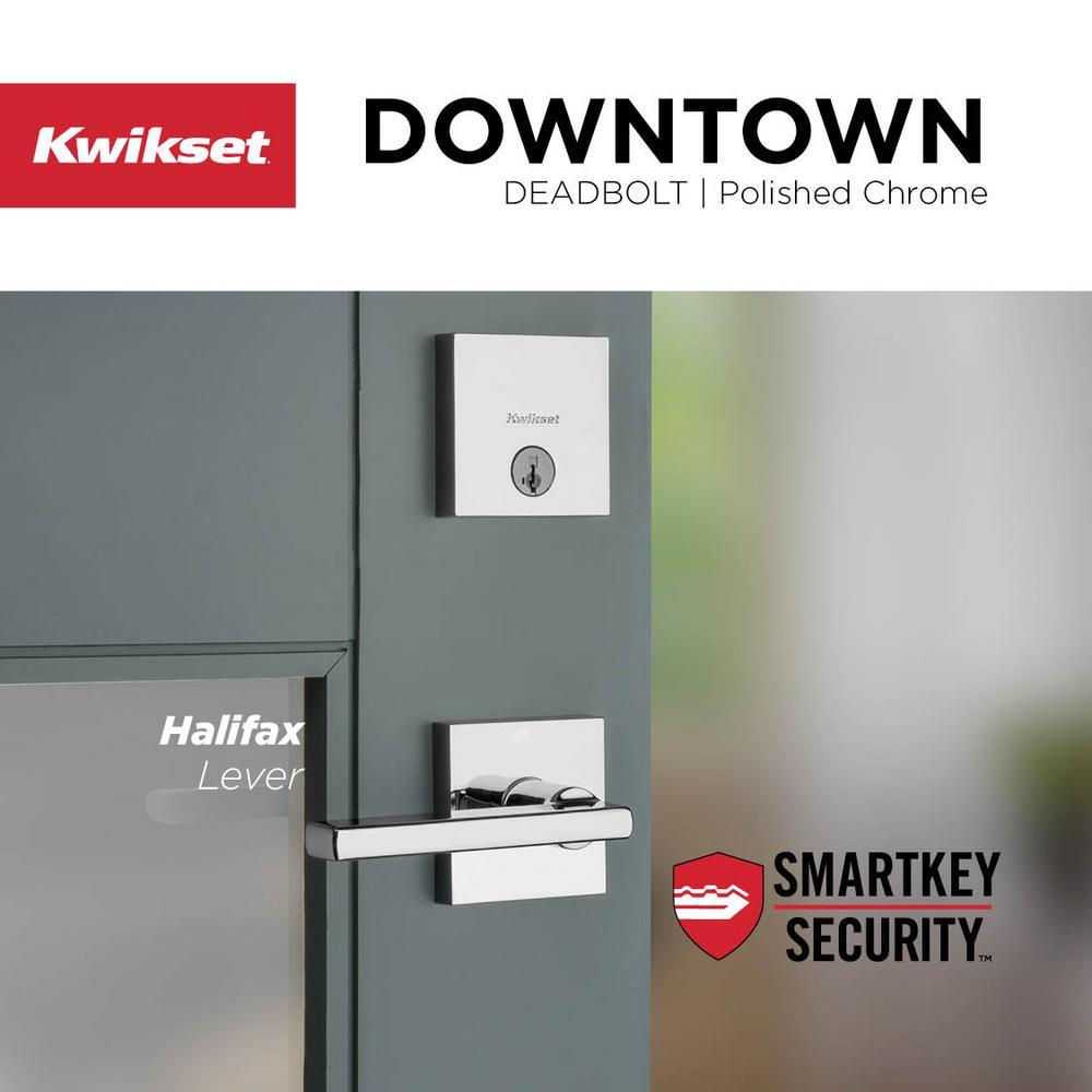 Halifax Square Polished Chrome PassaHall/Closet Door Lever