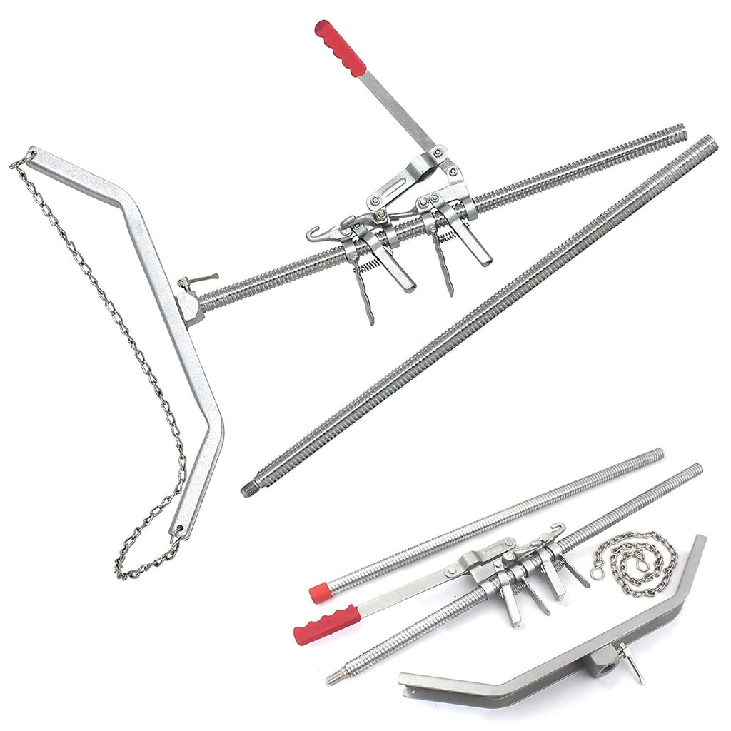 WellnessD'Light  Steel Calf Puller Calving Durable Ratchet Delivery Cattle Birthing Veterinary Instruments by WDL, Silver, 65 inches