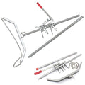 WellnessD'Light  Steel Calf Puller Calving Durable Ratchet Delivery Cattle Birthing Veterinary Instruments by WDL, Silver, 65 inches
