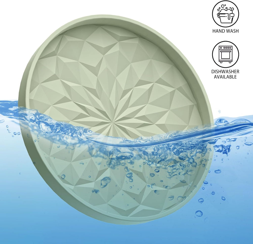 Car Cup Coaster [4 Pack] ME.FAN Silicone Car Coasters/Cup Mats - 2.75In Universal Non-Slip Recessed Car Interior Accessories - Car Cup Holder Insert Coasters Desert Sage