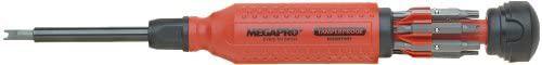 Megapro 151TP 15-In-1 Tamperproof Driver, Red/Black (Three Pack)