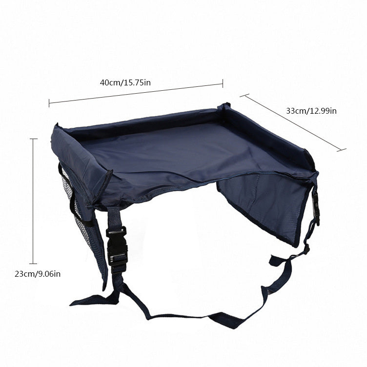 Road Trip Essentials Travel Tray,  For Car Seats LarActivity Lap Tray Table Pocket Organizer Loved By Toddlers
