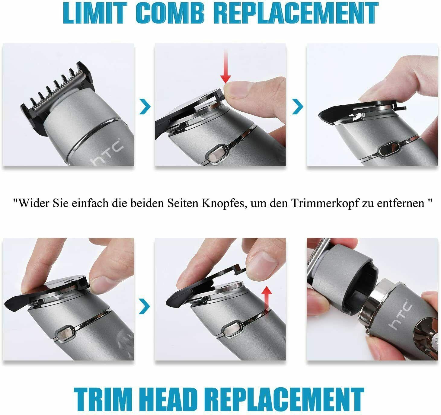 Machine Cut Hair Professional Trimmer 10 on 1 Set of Shaving Function