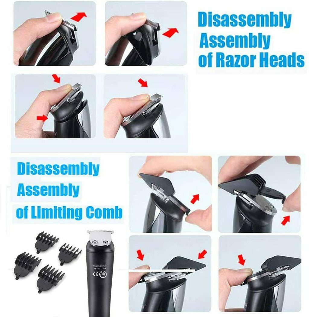 Machine Cut Hair Professional Trimmer 10 on 1 Set of Shaving Function