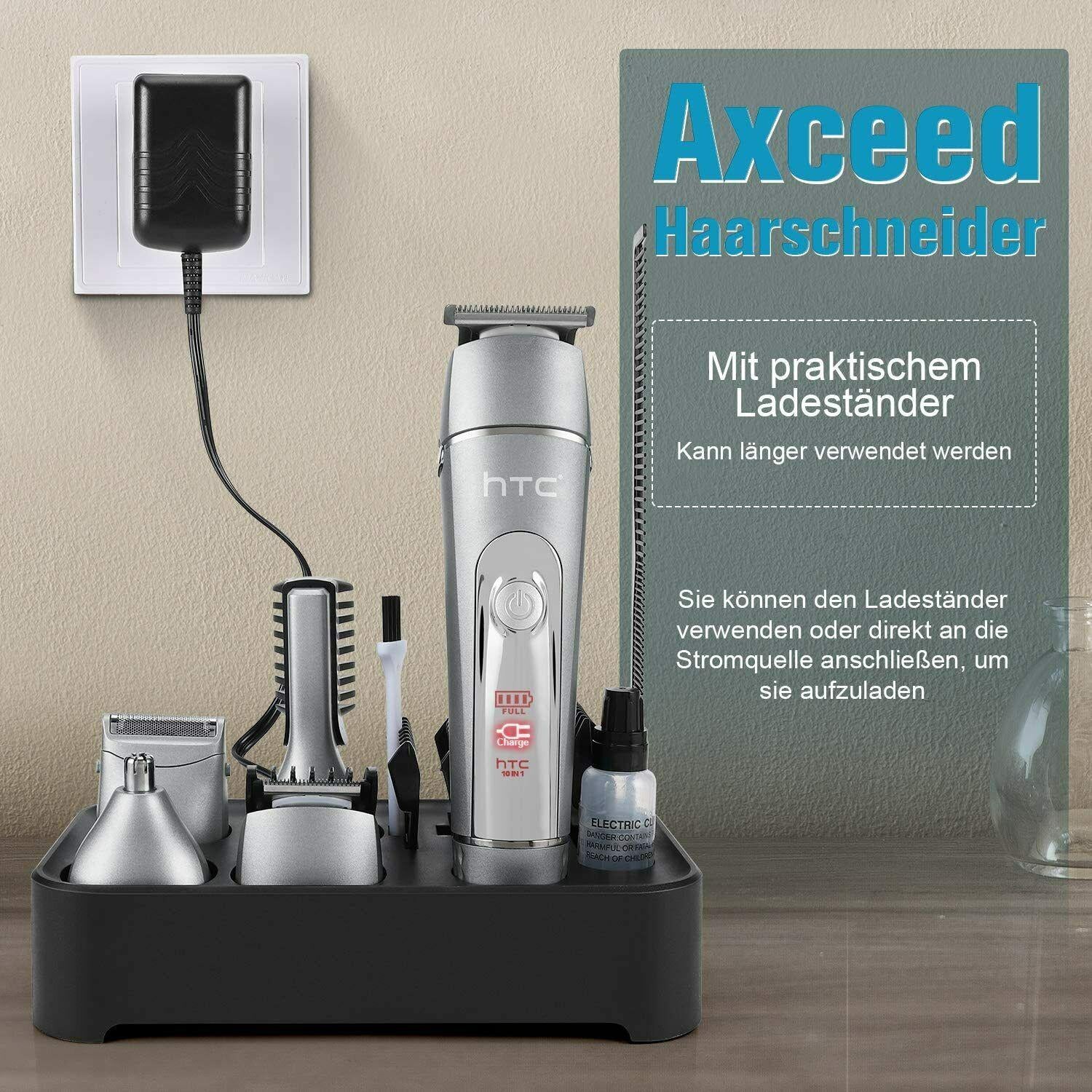 Machine Cut Hair Professional Trimmer 10 on 1 Set of Shaving Function