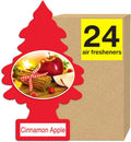 LITTLE TREES Air Fresheners Car Air Freshener. Hanging Tree Provides Long Lasting Scent for Auto or Home. Cinnamon Apple, 24 Air Fresheners