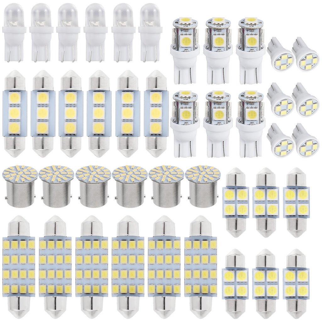 42PCS Xenon White SMD LED Bulb - 6000K Interior Light Bulbs for Cars, RVs &amp; Trunks - T10 Reading Light