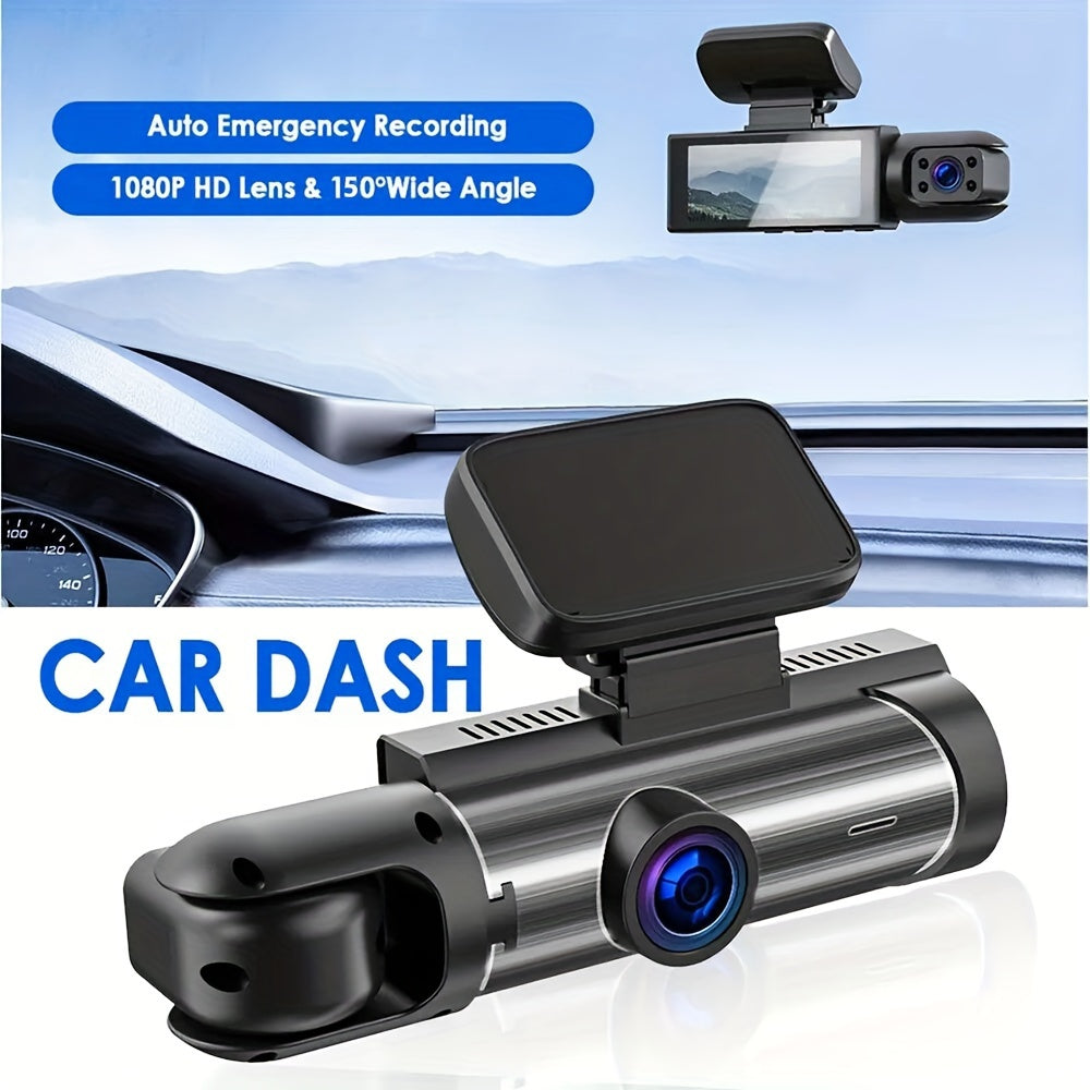 Dash Cam Front Rear 3.16inch Screen 1080P Full HD Car Dash Camera G Sensor Night Vision 170° Wide Angle Loop Recording ParMonitor Without SD Card