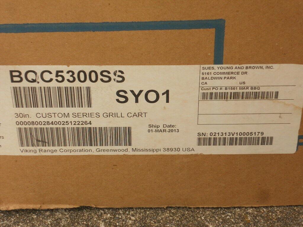 ViBQC5300SS - 30” 500 Series  Steel Grill Cart On Pallet