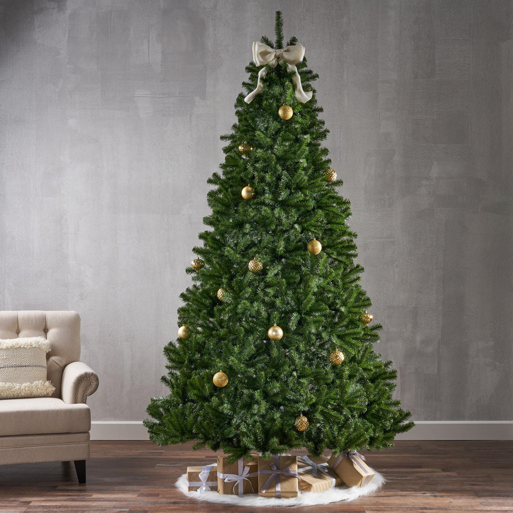 Noble House 9 Foot Artificial Noble Fir Christmas Tree, Green