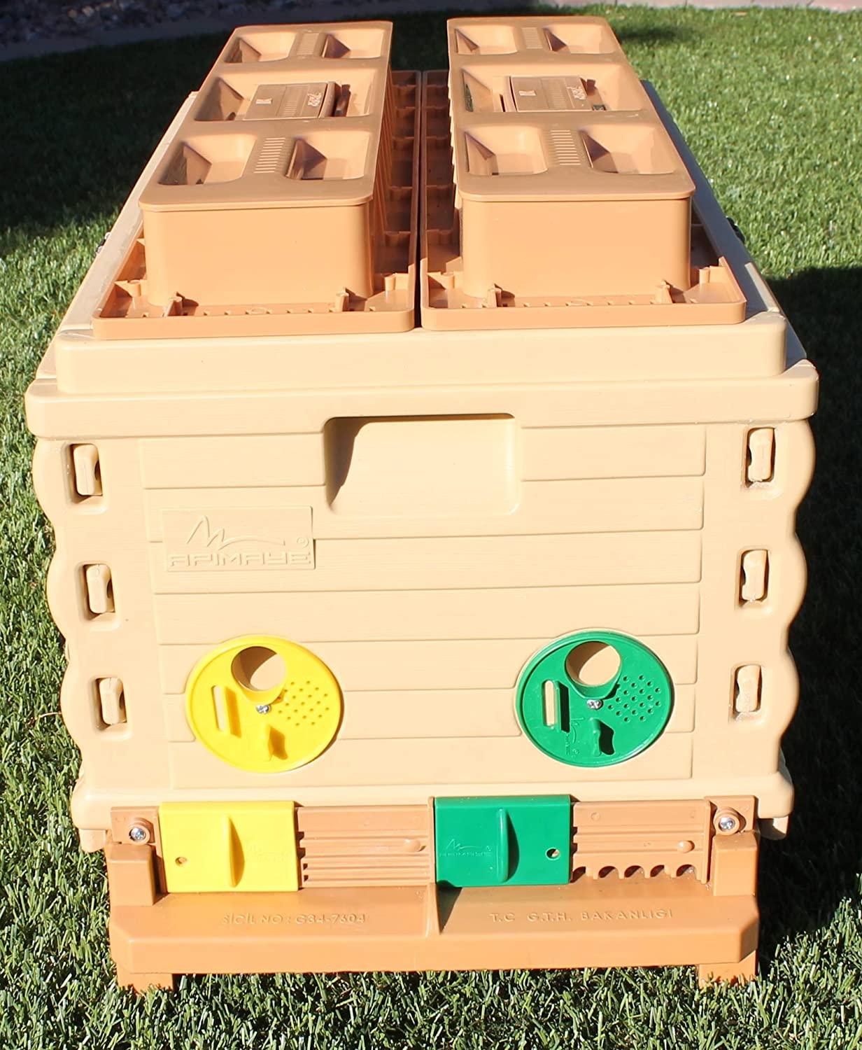Apimaye Insulated 7 Frame Langstroth Nucleus Bee Hive Nuc Queen Castle
