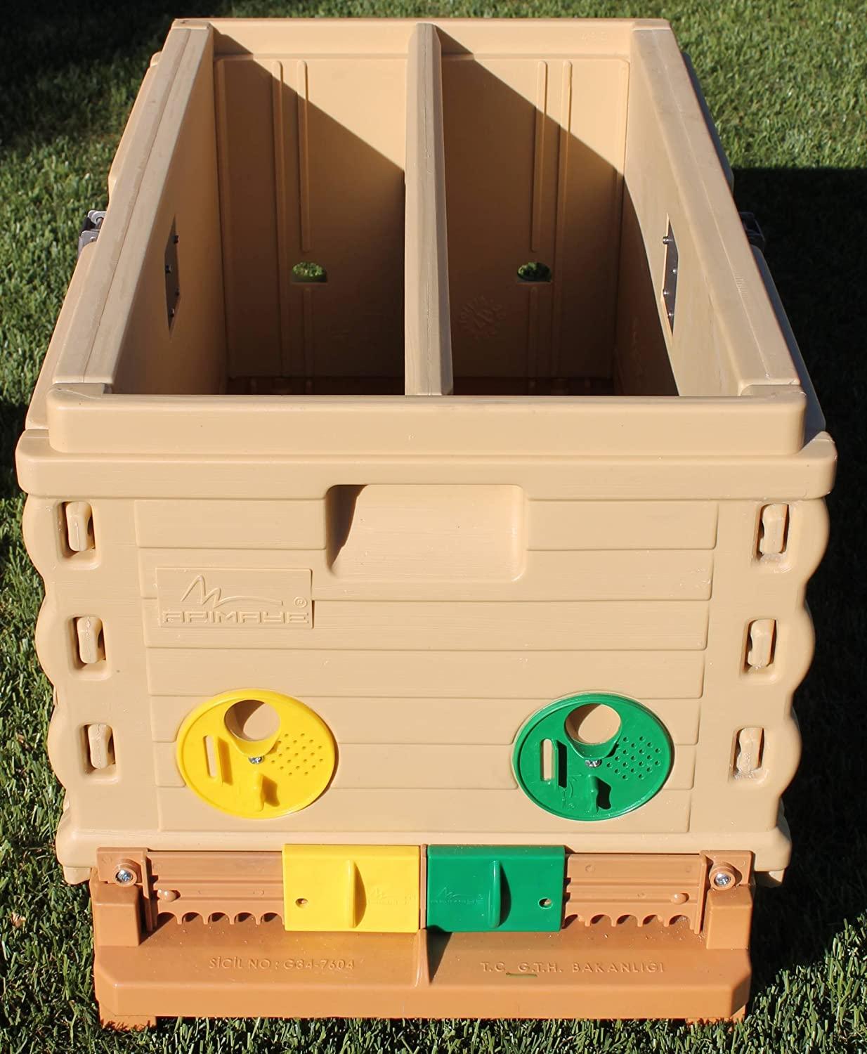 Apimaye Insulated 7 Frame Langstroth Nucleus Bee Hive Nuc Queen Castle