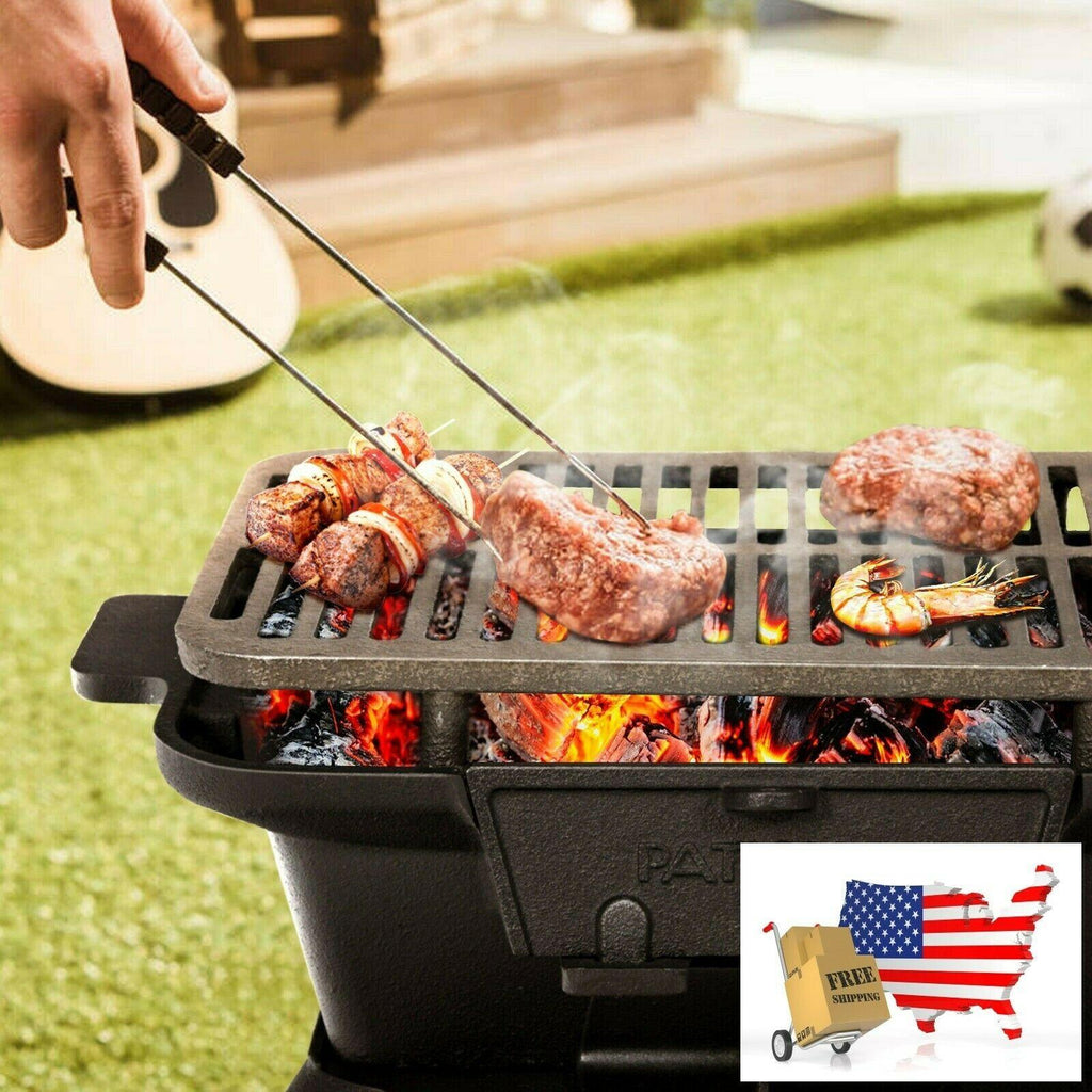 Heavy Duty Cast Iron Tabletop BBQ Grill Stove for Camping Picnic