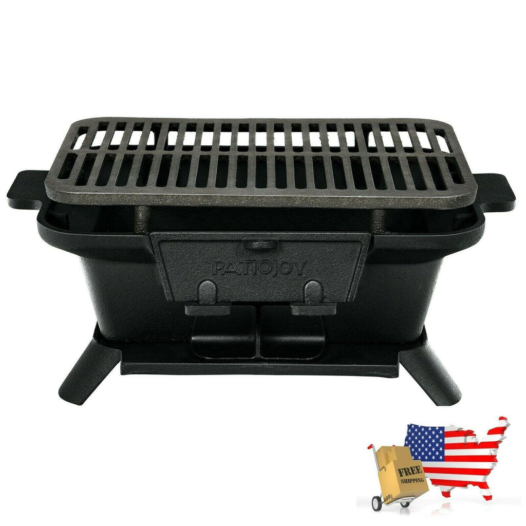 Heavy Duty Cast Iron Tabletop BBQ Grill Stove for Camping Picnic