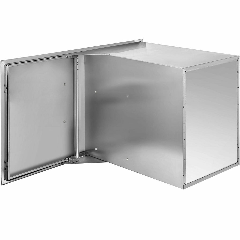 BBQ Access Door Double Drawer Combo 36"x24" Polished Outdoor Kitchen Flush Mount