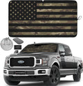 Autoamerics 1-Piece Windshield Sun Shade Dark Camo American Flag USA  - Foldable Car Front Window Sunshade for Most Sedans SUV Truck - Blocks Max UV Rays and Keeps Your Vehicle Cool - X-Large