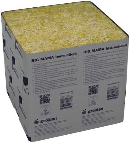 Grodan Stonewool Delta Gro-Blocks & Big Mama Grodan Delta Big Mama Block 8 in x 8 in x 8 in (18/Cs)
