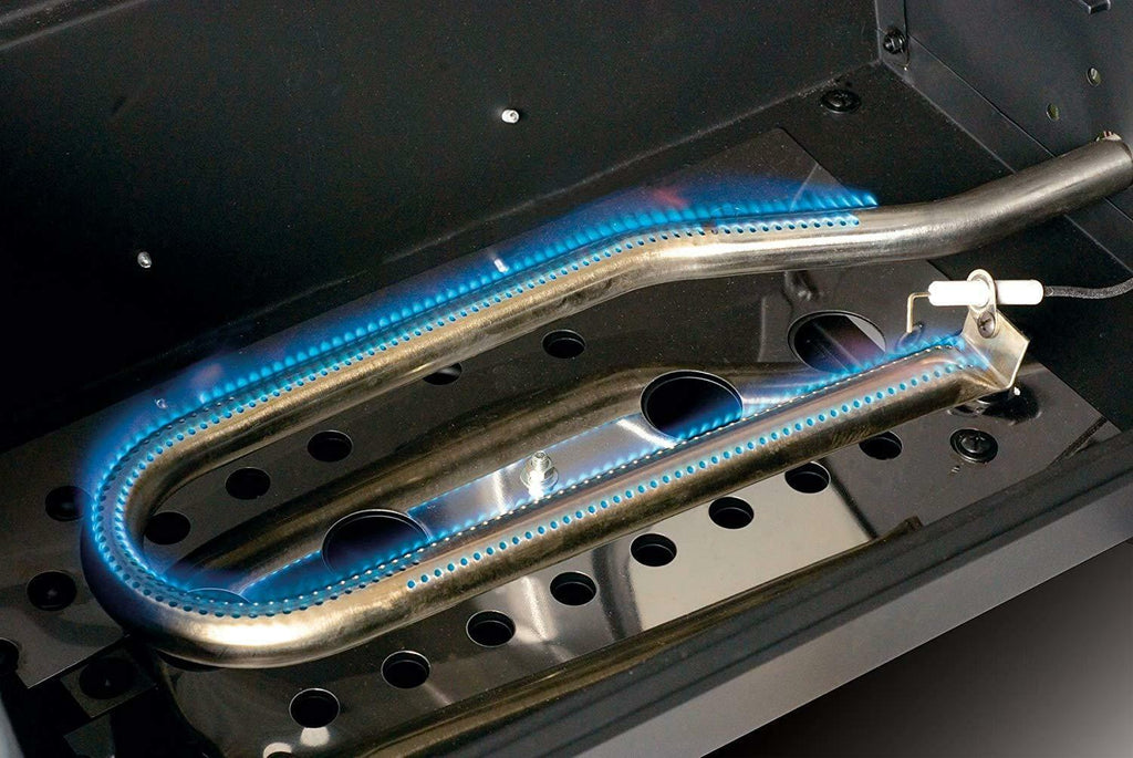 Portable Propane BBQ Gas Grill 14,000 Btu Porcelain Grid Support Legs Grease Pan