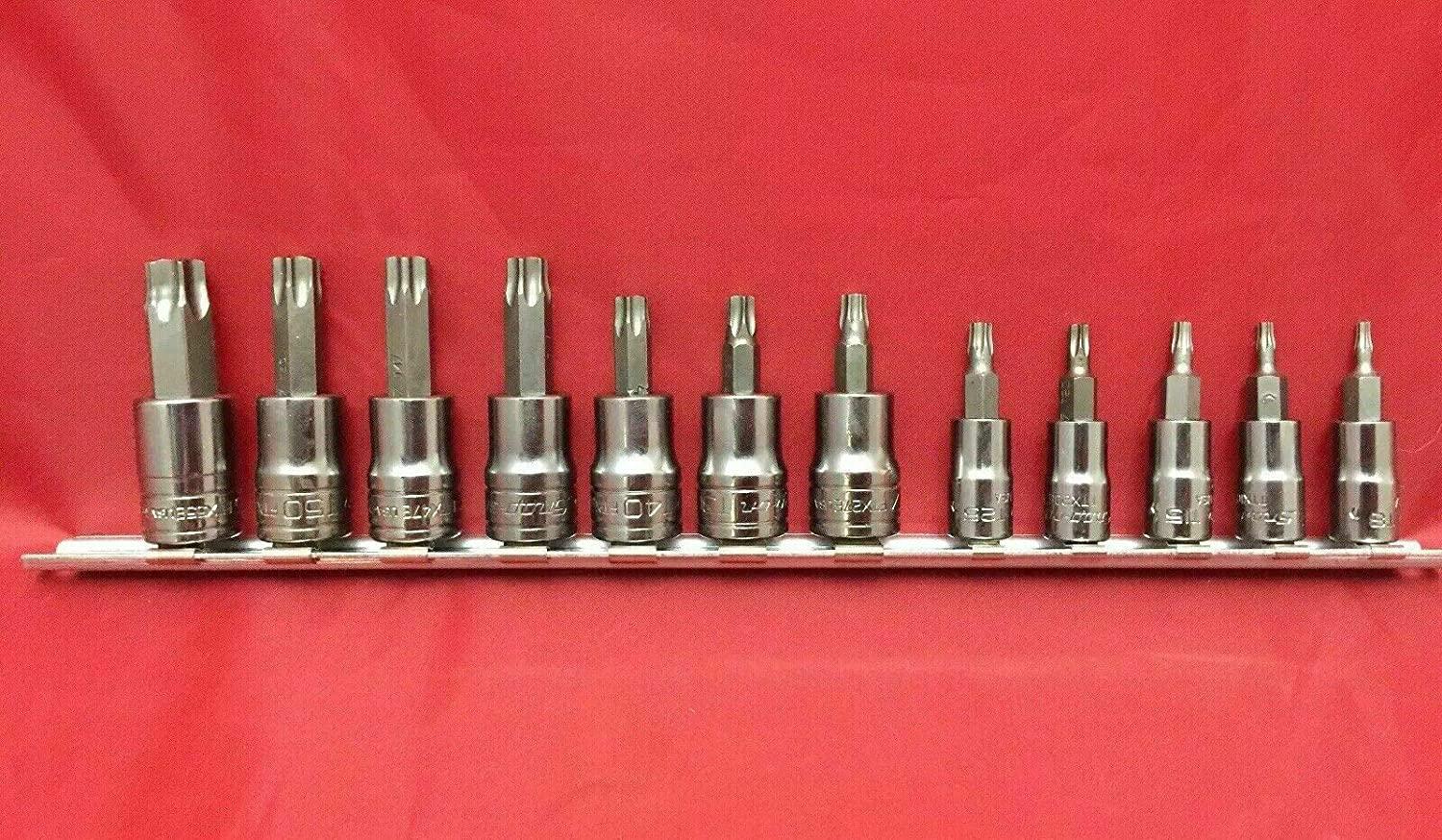 Snap-On 12 Piece 6 Point Torx Bit Deep Socket Driver Set, Part #212EFTXY