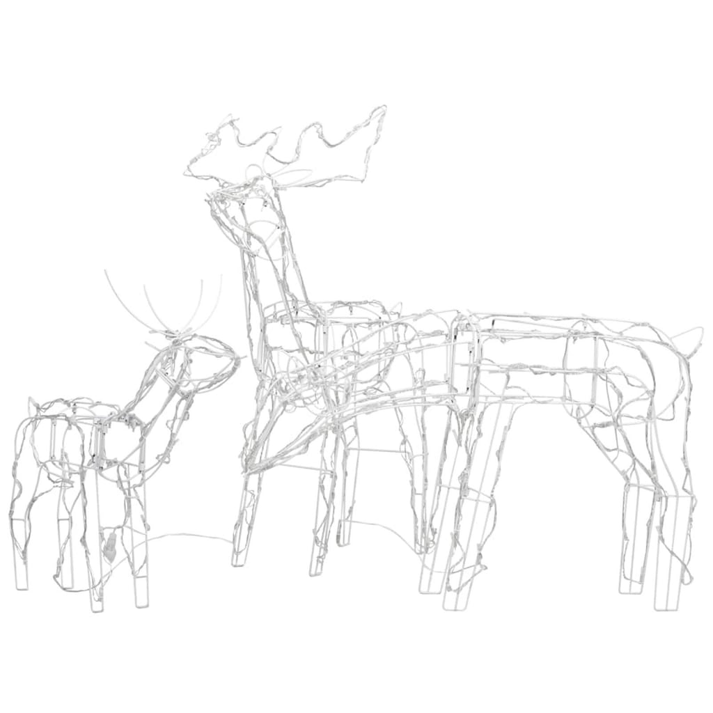 Eccomum 3 Piece Christmas Light Display Reindeers 229 LEDs